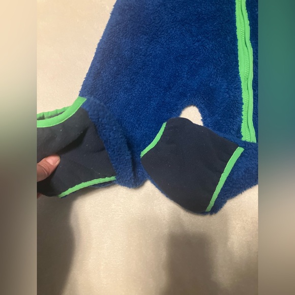 The North Face Kids Blue and Green One Piece Snowsuit - Picture 3 of 7